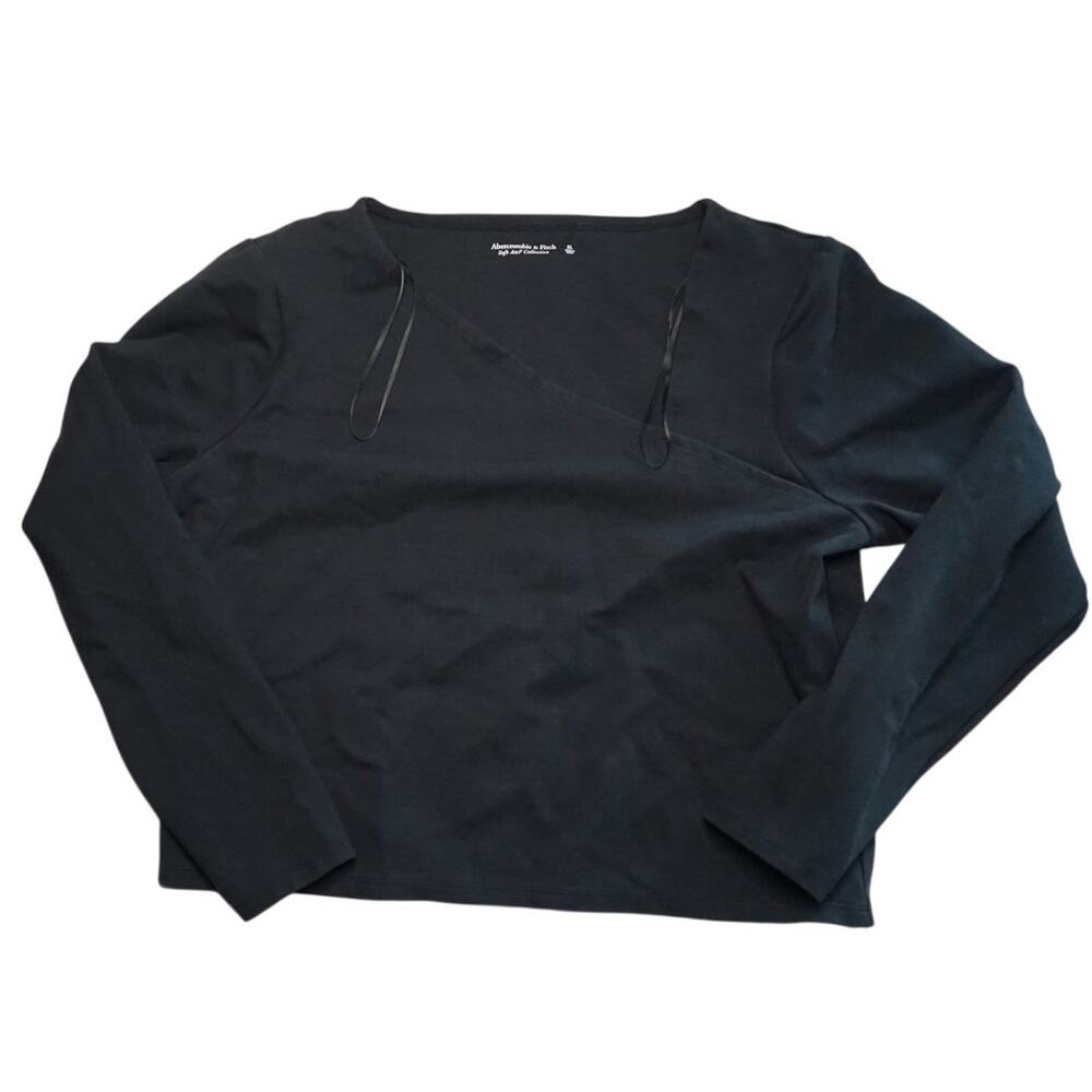 Abercrombie & Fitch Soft Black Long Sleeve Top - Women's XL